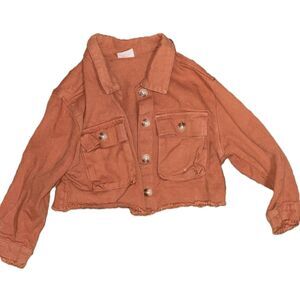 Girls 3T Cropped Jacket/Shacket